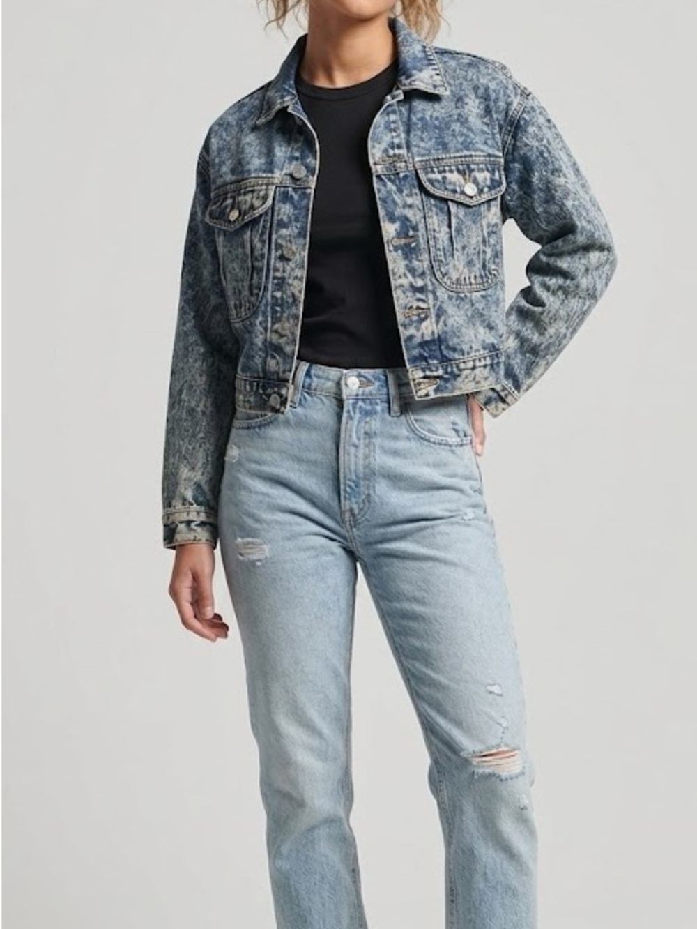 High Sierra Classic vintage Blue Denim Jacket medium